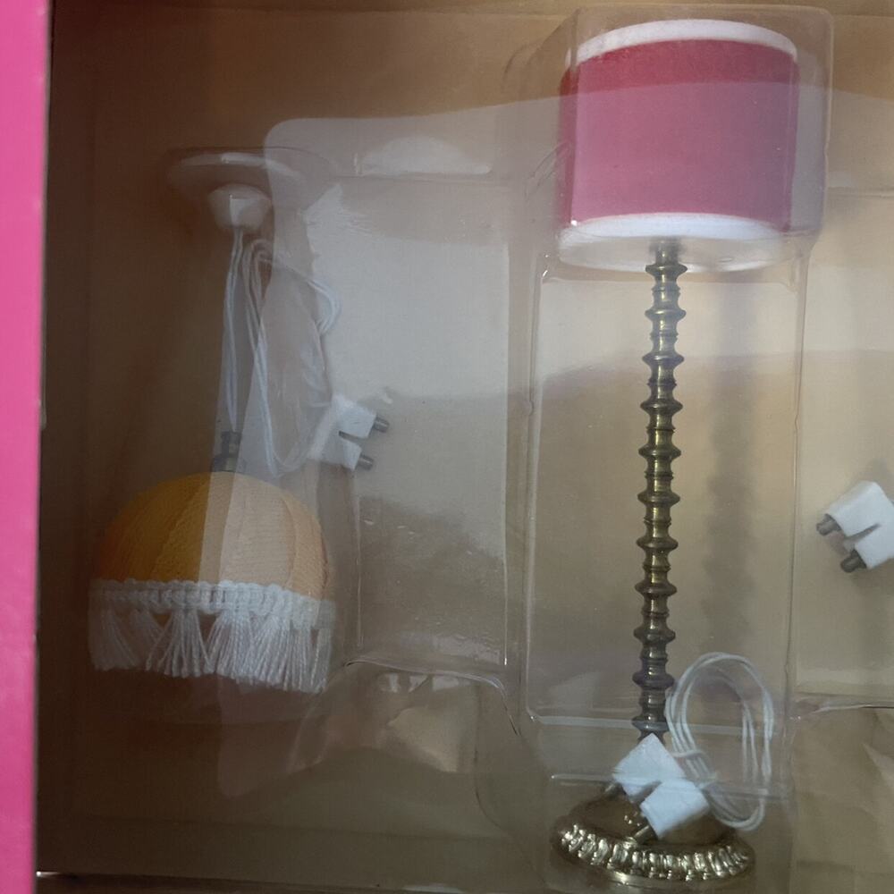 HTF Vintage Manor Dollhouse Wired Lamps - Picture 3 of 11